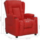  Naslanjač vinsko rdeče umetno usnje | Shoptok.si