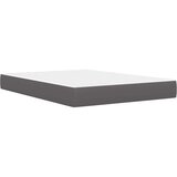  posteljni okvir z vzglavjem, vezan les/umetno usnje, siva, 120×200 cm | Shoptok.si