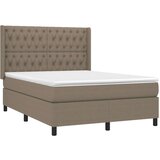  Box spring postelja z vzmetnico taupe 140x200 cm blago, (20896042) | Shoptok.si