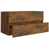 Ormarić za umivaonik boja dimljenog hrasta 90x38,5x45 cm drveni | shoptok.hr
