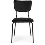 ModernHome set od 4 baršunaste stolice za blagovaonicu i dnevni boravak – crne | shoptok.hr