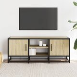 TV ormarić boja hrasta 100x35x41 cm konstruirano drvo i metal | shoptok.hr