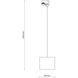  Luster na sajli za šinski sistem TRACER 1xE27/15W/230V prečnik 20 cm crna/smeđa | Eponuda.com