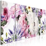  Slika - Rose Composition (5 Parts) Narrow Colourful 225x90 Cijene