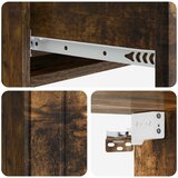 Stolna montirana na zid Dimljeni hrast 87,5 x 34,5 x 17 cm | shoptok.hr