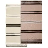 Bež brisača za na plažo 75x150 cm Banded Stripe –