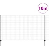 vidaXL Euro Ograda s 10 U Postova Siva 1.4x10 m Čelik | shoptok.hr