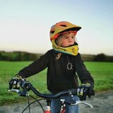 ROCKBROS Dječja biciklistička kaciga s odvojivim vizirom TT-32SOYB-S veličina S – žuto-narančasta | shoptok.hr