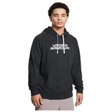 Under Armour Puloverji Sweat-Shirt Ua Rival Fleece Texturé À Glitch Črna