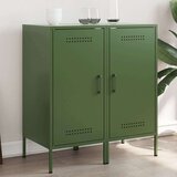 vidaXL Komoda 2 kosa olivno zelena 36x39x79 cm hladno valjano jeklo | Shoptok.si
