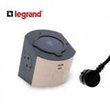 LG 694500 PRODUZNI BLOK SA BEZICNIM PUNJACEM 10W 2X2P+E 1XUSB-A 1XUSB-C INDIKACIJA 2M (TAUPE/T.SIVA) | Eponuda.com