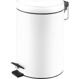Air Wolf Jekleno vedro s pedalom za kozmetične odpadke, prostornina 5 l, VxŠxG 320 x 210 x 280 mm, z belim premazom Cene