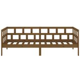  Dnevni ležaj od masivne borovine smeđa boja meda 80 x 200 cm | shoptok.hr