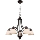  Luster na sajli CLAIR 5xE27/60W/230V, prečnik 65 cm, bronza Cene