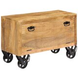 vidaXL Omarica za čevlje iz trdnega mangovega lesa 86x35x55 cm Cene