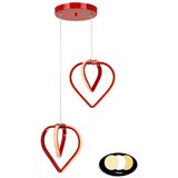 Squid Lighting Rdeča kovinska LED viseča svetilka ø 20 cm Sevinc – | Shoptok.si