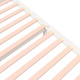  Posteljni okvir bel iz trdnega lesa 140x190 cm, (20645392) | Shoptok.si