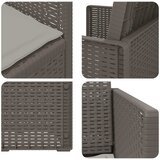  Vrtne stolice za blagovanje 2 pcs Svjetlosiva PP | shoptok.hr