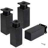WALTECO Noga za pohištvo (Do x Š x V: 40 x 40 x 100 mm, Nosilnost izdelka: 50 kg, Plastika) | Shoptok.si