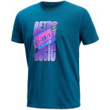 BRILLE Muška majica kratkih rukava Retro Music, Petrolej