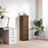  Visoka ploča smeđi hrast 29,5x34x119,5 cm izrađeno drvo | shoptok.hr