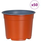  Okrugla saksija za cveće 50 pcs Terakota Ø 10 x 8 cm Plastika | shoptok.hr
