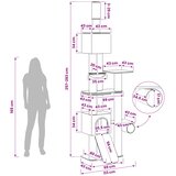  Penjalica za mačke od poda do stropa sa stupom od sisala | shoptok.hr