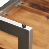  Jedilna miza trden palisander in jeklo 180 cm, (20711153) | Shoptok.si