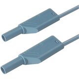 SKS Hirschmann 4 mm safety test lead\, 2x stackable plugs\, 2\,5 mm²\, 25 cm, (20423253) Cene