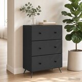  Ormar s ladicama 66 x 34,5 x 90 cm Konstruirano drvo Crna | shoptok.hr