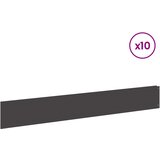  Ograda oko Travnjaka 10 kom. 100 x 15 cm Čelik Crna | shoptok.hr