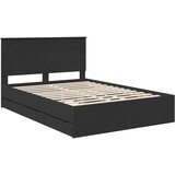  Krevetna konstrukcija Crna 140 x 190 cm Inženjersko Drvo | Eponuda.com