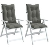 vidaXL Blazina za stol 2 kosa melanž temno siva 120x50x7 cm blago | Shoptok.si