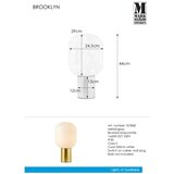 Markslöjd 107868 - Stona lampa BROOKLYN 1xE27/60W/230V | Eponuda.com
