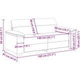  Dvosjed Sofa Tamnozelena 180x81x84 cm Tkanina | Shoptok.si