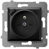  Ospel - Zidna utičnica bez okvira 230V + 1xUSB-A + 1xUSB-C ARIA crna Cene