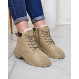 Resti Gray-brown women's insulated trapper boots Radoras | Shoptok.si
