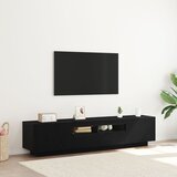 vidaXL Kabinet za TV Splet 2 Črn hrast Inženirski les Srednje Cene