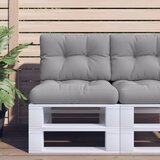  Jastuk za palete sivi 60 x 40 x 12 cm od tkanine | shoptok.hr