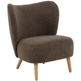 Actona Rjav fotelj iz tkanine bouclé Elmont – | Shoptok.si