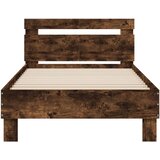  Okvir za krevet s uzglavljem boja hrasta 100x200 cm drveni | shoptok.hr