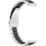 pašček za huawei watch gt runner / watch gt 3 46 mm, mreža iz nerjave?ega jekla - srebrn / ?rn, (5000039268)