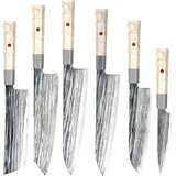  Set damašćanskih kuhinjskih noževa MA-39192 - 6 kom / Bijela KP39192 Cene