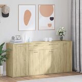  Komoda boja hrasta sonome 160 x 36 x 75 cm konstruirano drvo | shoptok.hr