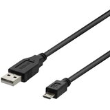 Deltaco Kabel USB-A 2.0 - USB Micro-B, 5-pinski, 1m, ČRNI | Shoptok.si