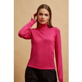 Marisse Fuchsia Turtleneck Sweater Cene