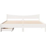  Okvir za krevet s ladice bijeli 180x200 cm od borovine | shoptok.hr