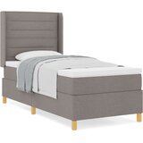 Box Spring postelja z vzmetnico taupe 100x200 cm tkanina, (22050426) | Shoptok.si