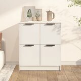 Maison Chic Komoda - Predalnik bela 60x30x70 cm konstruiran les, (21716502) | Shoptok.si