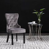 Furnova Jedilni stoli 4 kosi siv žamet, (21929565) | Shoptok.si